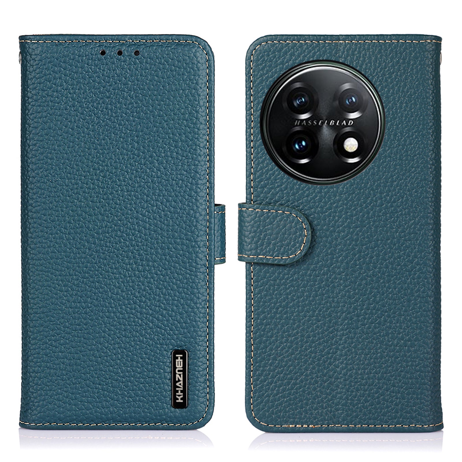 KHAZNEH For OnePlus 11 5G Genuine Leather Flip Phone Wallet Cover Litchi Texture Stand Anti-drop Phone Case KHAZNEH For OnePlus 11 5G Genuine Leather Flip Phone Wallet Cover Litchi Texture Stand Anti-drop Phone Case